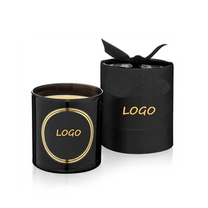 T30 Custom Logo Printed Luxury Alcohol Wine Round Cylinder Candle Cardboard Paper Tube Gift Packaging Box