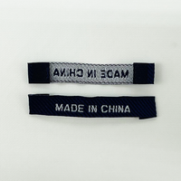 Étiquette Tissée de Col Avec Logo, Étiquette Tissée Personnalisée pour Vêtements, Étiquette Tissée à Personnaliser en Stock