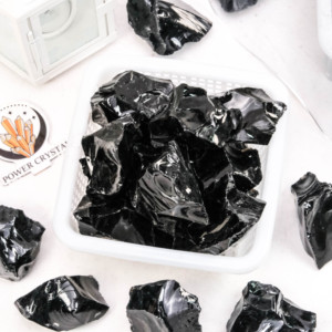 All'ingrosso cristalli ruvidi guarigione pietre e cristalli naturali di ossidiana nera pietra grezza per la vendita - Product Image 1