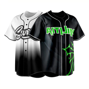 Venta al por mayor diseño uniforme de béisbol de moda sublimado personalizado para hombres negro Jersey de béisbol - Product Image 4