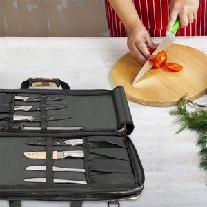 Free Sample BSCI Factory OEM <b>Heavy</b> <b>Duty</b> Kitchen Knife Carrying Case Shoulder Chef Knife Bag - Product Image 6