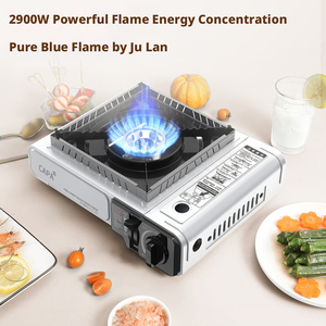 屋外キャンプ用両用ポータブルブタンLPGガスストーブ（風防付きカセットコンロ） - Product Image 3