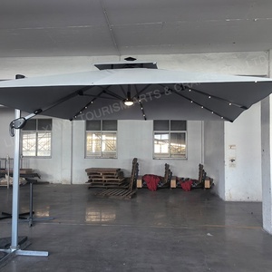 Gran oferta impermeable Anti-UV LED sombrilla romana diseño minimalista paraguas de aluminio para Hotel <span class=keywords><strong>Patio</strong></span> muebles de exterior <span class=keywords><strong>Patio</strong></span> - Product Image 2
