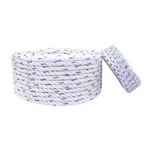 Cuerda de amarre marina de polipropileno (PP) trenzado de alta resistencia, resistente a los rayos UV, duradera y ecológica, de 3 cabos, para diversas aplicaciones de embalaje. - Product Image 1