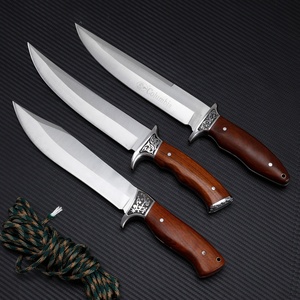 Hochwertiges 3Cr13 Edelstahl-Klingen-Fulltang-Jagdmesser mit Holzgriff – Langlebiges Survival- und Outdoor-Camping-Werkzeug - Product Image 2