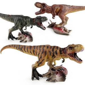 Modèle de dinosaure jurassique Xinhen Animal <span class=keywords><strong>World</strong></span> : <span class=keywords><strong>Tyrannosaure</strong></span> écrasant le cadavre d'un Triceratops, jouet statique - Product Image 1
