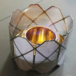 Bouclier coupe-vent portable ultra-léger en acier inoxydable pour réchaud à alcool extérieur, anneau coupe-vent 2 en 1 pour réchauds de camping - Product Image 5