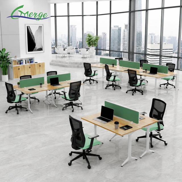 Modular Office Workstation Coworking Spaces 4 6 Seater Desk Steel Table Frame Workstation for Office Use