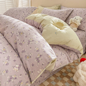 Schattig modern gevouwen cartoonpatroon geweven lichtgewicht beddengoedset voor kinderen jongens meisjes - Product Image 3