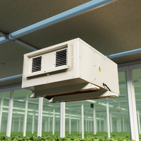 Déshumidificateur industriel intelligent 360L/jour à montage au plafond, système de séchage d'air par conduits pour entrepôt, usine, stockage