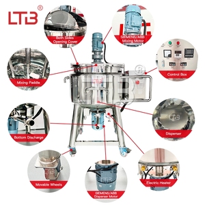 Machine industrielle mobile LTB pour la fabrication de sauces, crèmes, miels, jus, sirops, sérums, gels et conditionneurs, avec <span class=keywords><strong>chauffage</strong></span> électrique et fonction <span class=keywords><strong>lave</strong></span>-<span class=keywords><strong>vaisselle</strong></span> - Product Image 4
