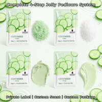 Traitement Rafraîchissant pour les Pieds à la Gelée de Concombre – Masque et Lotion Minérale pour Bain de Pieds – Kit de Pédicure Professionnel de Qualité Salon avec Service Personnalisé