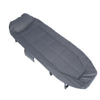 Chaise longue moderne et portable pour bureau et extérieur, design pliable minimaliste avec cadre métallique, idéale pour les pauses déjeuner, les fermes et les parcs