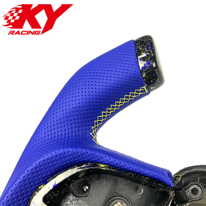 Volante deportivo de fibra de carbono forjado a color, estilo carreras, personalizado para Dodge Challenger Charger Durango SRT Hellcat R/T GT - Product Image 2