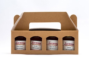 Set Regalo di 3 Confezioni di Marmellate Artigianali con Cartone Ondulato Riciclabile con Laminazione Opaca, Imballaggio Robusto e Biglietto di Ringraziamento - Product Image 5