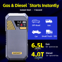Maxcellent Démarreur de Voiture 12V à Charge Inversée, Booster d'Urgence Portable, Batterie Externe d'Extérieur 2100mAh 4000A Lithium Fer