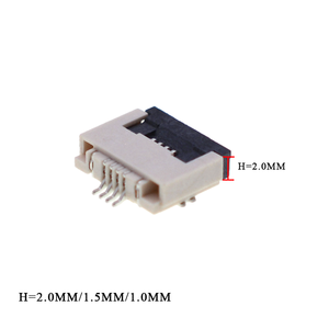YZ FPC FFC connettore punto di contatto nella parte inferiore 0.5MM passo Backflip tipo H = 2.0mm 4-60pin ZIF SMT per connettore PCB - Product Image 3