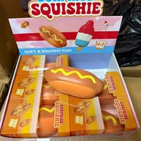 Jouet anti-stress géant en forme de sucette fusée de 28 cm, en farine et TPR, jouet à presser pour soulager le stress