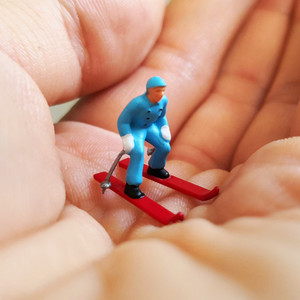 HO de plástico de escala Mini escala modelo de figuras humanas para modelo arquitectónico o <span class=keywords><strong>tren</strong></span> modelo - Product Image 4