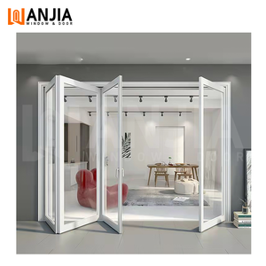 Partición exterior directa <span class=keywords><strong>de</strong></span> fábrica, puerta <span class=keywords><strong>de</strong></span> <span class=keywords><strong>PVC</strong></span> <span class=keywords><strong>para</strong></span> Patio, puertas francesas <span class=keywords><strong>de</strong></span> vidrio plegables con rotura térmica - Product Image 3