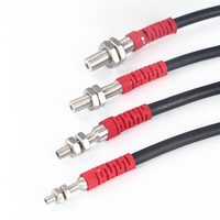 Sensor óptico de haz pasante y codo pequeño o miniatura de 90 grados, interruptor fotoeléctrico láser de 10-30V switch