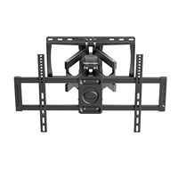 Rak TV Dinding Multifungsi untuk Rumah, Kantor, Hotel, TV 32-80 Inch, 110 Lbs, Lengan Ganda Artikulasi, Dapat Dimiringkan, Diputar, dan Diperpanjang