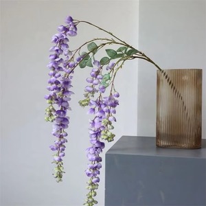 Flores Artificiales Colgantes al por Mayor, Guirnalda de Flores de Seda, Flor de Glicinia para Decoración de Bodas y Hogar - Product Image 5