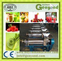 Fabriek Genyond Industriële Gember Juicer Tomatensap Extractor Vers Fruit Pulp Machine Schroef Sap Persing Extractie Machine