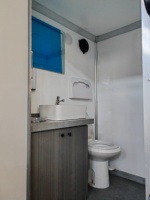 Remorque de toilettes de luxe avec lavabo pour moto