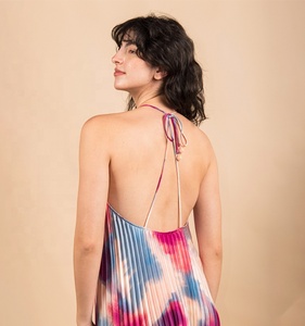 Nouvelles robes maxi sans manches de style populaire à la mode Robes trapèze de qualité supérieure pour femmes - Product Image 6