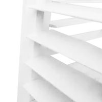 ROSENHOME OEM Volets de fenêtre modernes horizontaux en plastique imitation bois, ventilation, tailles et couleurs personnalisées pour usage hôtelier