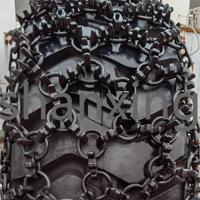 Cadenas de Protección para Neumáticos de Tractor Marca Shanxing, Cadenas Antideslizantes Usadas
