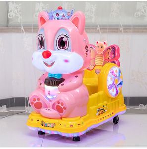 Venta al por mayor de coches de juguete MP3 con forma de ardilla, columpios eléctricos infantiles de diversión, y juegos infantiles operados con monedas. - Product Image 2