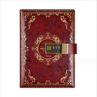 Carnet de mots de passe vintage personnalisé B6 avec serrure, carnet créatif, carnet d'étudiant, papeterie, carnet