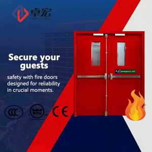 Portes coupe-feu commerciales au design moderne, résistantes au feu, en acier estampé, surface finie, pour usage en centre commercial, classe <span class=keywords><strong>2</strong></span> - Product Image 3