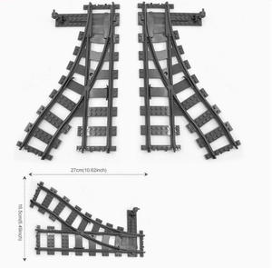 Accesorios <span class=keywords><strong>de</strong></span> Vía <span class=keywords><strong>de</strong></span> <span class=keywords><strong>Tren</strong></span> para Juguetes DIY: Rieles <span class=keywords><strong>de</strong></span> Derivación Izquierda/Derecha, Rieles Cruzados Diagonales, Vías <span class=keywords><strong>de</strong></span> Ferrocarril <span class=keywords><strong>de</strong></span> Partículas Pequeñas, Plástico para Ensamblaje - Product Image 6