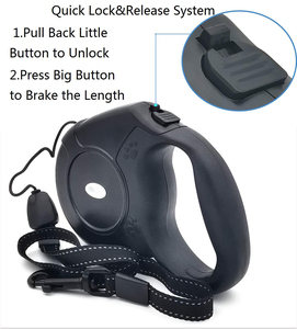 Correa retráctil automática para perros, correa de tracción de nailon de 5m y <span class=keywords><strong>8M</strong></span> para perros, extensible para caminar para perros pequeños, medianos y grandes de hasta 110 libras - Product Image 5