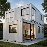 Cabine Conteneur Préfabriquée Commerciale Résistante aux Intempéries et Respirante, Maison Modulaire Mobile Écologique, Villa Moderne, Bâtiment de Bureau, Bureau à Domicile