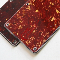 Donlis Quality Celluloid Tortoise ST Guitar Back Plates 4Ply for 6 String Electric Tremolo Cover Plate