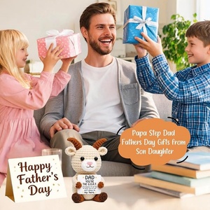 Regalo di <span class=keywords><strong>Compleanno</strong></span> <span class=keywords><strong>per</strong></span> Papà, Mini Capra all'Uncinetto Fatta a Mano, Divertente 'Sei tu la Capra', Idee Regalo <span class=keywords><strong>per</strong></span> Padre e Nonno, Decorazione Natalizia Carina - Product Image 4