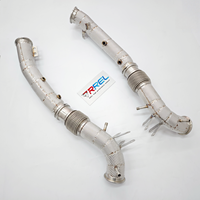Tubo de Escape de Acero Inoxidable de Alto Rendimiento con Protector Térmico para Maserati MC20 3.0T 2020-2024, Calidad OEM