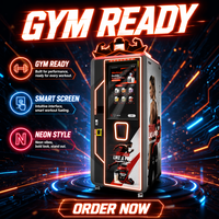 Fabricant de distributeurs automatiques Haloo, distributeur automatique de boissons protéinées à écran tactile OEM, distributeur automatique de boissons protéinées pour salle de sport