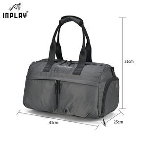 Bolsa de Gimnasio Personalizada de Gran Capacidad con Compartimento Seco y Húmedo, Bolsa Deportiva Cruzada para Yoga, Bolsa de Viaje Impermeable de Poliéster - Product Image 2