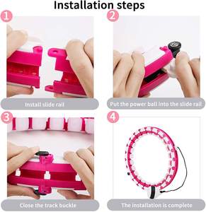 <span class=keywords><strong>Hula</strong></span> Ring Smart Weighted Infinity <span class=keywords><strong>Hoop</strong></span> pour adultes et enfants Exercice Abdomen Fitness Indoor <span class=keywords><strong>Hula</strong></span> Exercise Slimming Ring <span class=keywords><strong>Hoop</strong></span> - Product Image 2