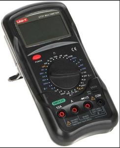 Multimètre numérique UNI-T UT51 avec sélection manuelle de la plage, testeur de tension, de courant, de résistance, test de diode, de transistor, test HFE, voltmètre - Product Image 1
