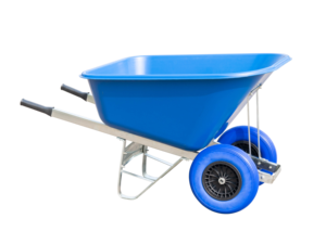 Carretilla Agrícola de 200L con Ruedas Dobles para Jardín y Equitación - Product Image 5