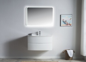 <span class=keywords><strong>Mobili</strong></span> da <span class=keywords><strong>bagno</strong></span> curvi bianchi lucidi - Product Image 3