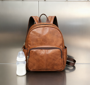 Nhà Sản Xuất Giá Rẻ Dụng Cụ Trắng Cognac Thay Đổi Túi Nâu Giả Da Thay Đổi Túi Cho Ngoài Trời Dã ngoại - Product Image 1