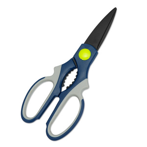 <b>Kitchen</b> <b>Shears</b> Stainless Steel Blue Gray Straight Head For Home Use Meat Fish Cutting - Product Image 3