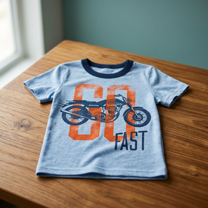 Ropa Infantil al por Mayor, Camiseta de Manga Corta para Bebés y Niños Pequeños, 100% Algodón Tejido, Ecológico, Transpirable, con Dibujos Animados - Product Image 3